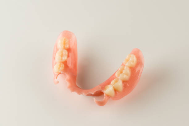 large image of a modern denture on a white background