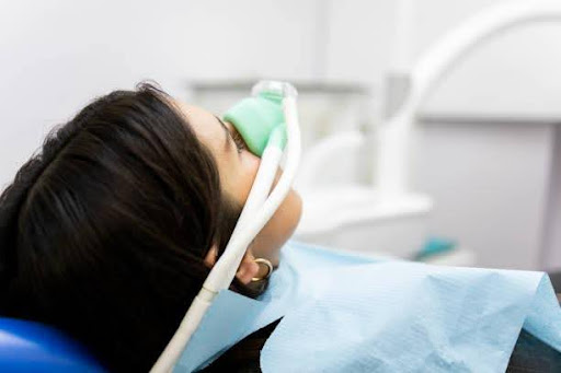 Patient in dentist chair